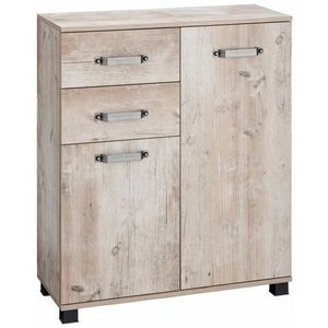 Schildmeyer Badkommode "Milan", Breite 80,5 cm, mit 2 Türen, 2 Schubladen & Metallgriffen