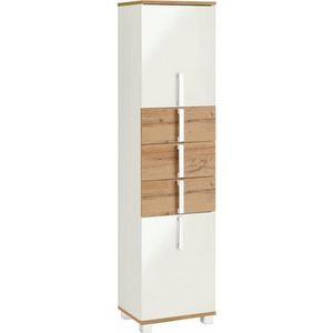 Schildmeyer Hoge kast Kampen Hoogte 163,7 cm, met metalen handgrepen, deuren met soft-closetechniek