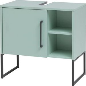 Schildmeyer Limone wastafelonderkast, houtmateriaal, mint, 60,4 x 59,9 x 33 cm (b x h x d)