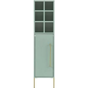 Schildmeyer Highboard Gloria 146645, houtmateriaal, mint/goud, 130,6 x 30,4 x 21,8 cm