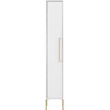 Schildmeyer Gloria Highboard, houtmateriaal, wit/goud, 1 deur