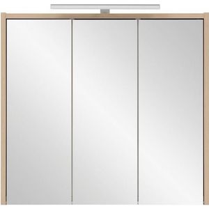 Schildmeyer Spiegelkast, houtmateriaal, licht eiken decor, 65 x 16 x 60 cm