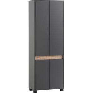 Schildmeyer Cosmo schoenenkast, houtmateriaal, antraciet, 56,9 x 33 x 164,5 cm