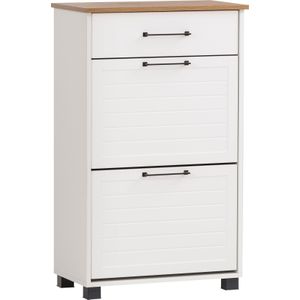 MÖBELPARTNER Schuhschrank Jelda, 154753 weiß ohne Fachböden 62,0 x 34,1 x 102,0 cm