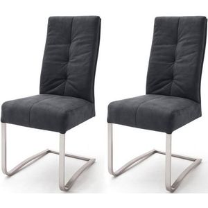MCA furniture Eetkamerstoel Salva sledestoel 1 met pocketvering, belastbaar tot max. 120 kg (set, 2 stuks)