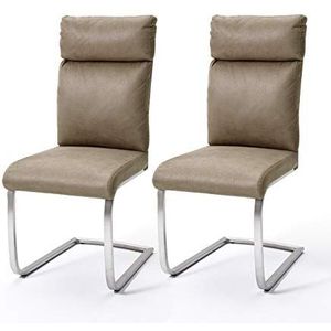 Robas Lund Design eetkamerstoel, draaistoel, eetkamerstoel, set van 2, tot 130 kg belastbaar