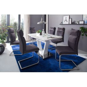 Hoogglans tafel 140-180 cm