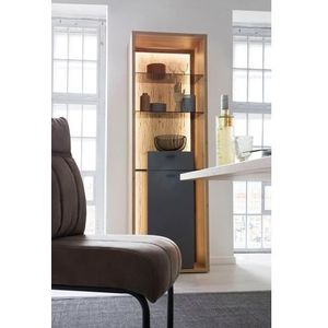 MCA furniture Vitrinekast Lizzano Woonkamerkast met 3-D achterwand, naar keuze met verlichting