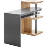 MCA furniture Bureau Moura met kastelement hoogglans-wit, tafelblad draaibaar, breedte 145 cm