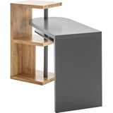 MCA furniture Bureau Moura met kastelement hoogglans-wit, tafelblad draaibaar, breedte 145 cm