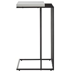 Robas Lund Salontafel bijzettafel met plank wit, BxHxD 40x70x35 cm