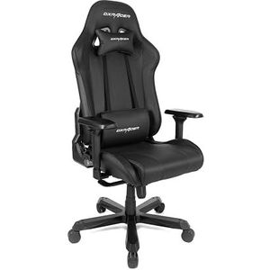 Robas Lund DX Racer K99 Gamingstoel, bureaustoel met kantelfunctie, in hoogte verstelbare draaistoel, E-Sport, verstelbare armleuningen 4D, zwart, PU