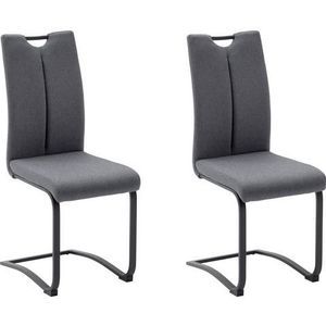 MCA furniture Vrijdragende stoel Zambia set van 4, stoel met bekleding en handgreep, belastbaar tot 120 kg (set, 4 stuks)