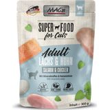 6x 300g MAC's Cat Pouch Zalm & Kip natvoer voor katten