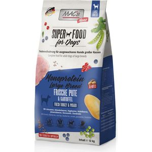 MAC's Superfood Hondenvoer - Large Breed - Mono Kalkoen 12kg Hondenbrokken