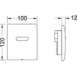 Planus Feinmontageset, Elektronik Urinal, 6-V-Batterie, - Tece