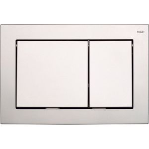 Tece WC-bedieningsplaat base, dubbele hoeveelheidstechniek, 1 stuks, chroom mat, 9.240.702