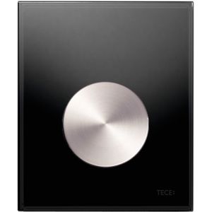 TECE Loop urinoir drukplaat glas zwart toets RVS