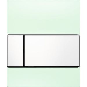 Tecesquare Urinoir-Bedieningsplaat Incl. Cartouche Glas Groen, Toets Wit