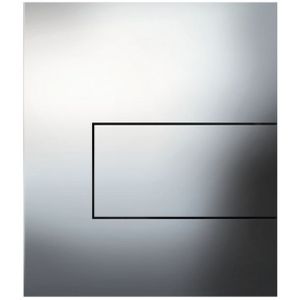 Urinoir bedieningsplaat tece square metaal glanzend chroom 12,4x14,4 cm