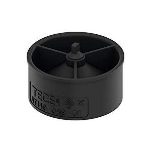 TECE 660015 drainline geursluiting ø 48 mm (hoogte 2,4 cm; supervlak; geur- en ongedierteblokkering) zwart