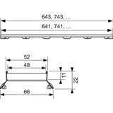 Tecedrainline Betegelbaar Designrooster “Plate Ii”, 800 Mm, Rvs, Recht