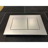 Tece Now bedieningsplaat voor duospoeltechniek mat chroom