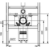 Tece - Aufrüstset Trockenbau für Dusch-WCs