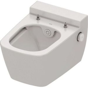 TECE 9700200 one WC keramiek met douchefunctie (diepspoelbak WC, spoelvolume 6 en 4,5 liter, douchestang zelfreinigend) ,Wit