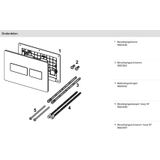 TECE 9240433 roestvrijstalen spoelbak voor 2 hoeveelheden, mat, wit