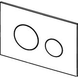 Tece Loop bedieningsplaat kunststof - glanzend chroom