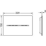 TECEsolid WC-elektronica met handsfree bediening 12V net - mat wit