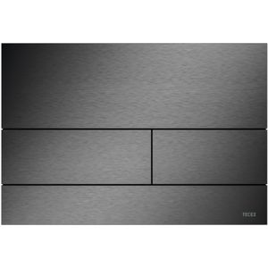Tece Square 2 bedieningsplaat RVS - Geborsteld zwart chroom PVD