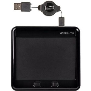 Speedlink Sway Multitouch-invoerveld (touchpad met 10 verschillende vingers, intrekbare kabel, USB), zwart