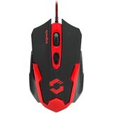 Speedlink XITO Gaming Mouse - 5-knops muis voor kantoor, thuiskantoor, met dpi swich tot 3200 dpi, rubberen oppervlak, antislip, voor pc, notebook, laptop, zwart-rood