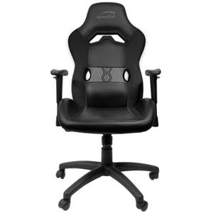 Speedlink LOOTER Gamingstoel - ergonomische gamingstoel met kantelfunctie, 2D-armleuningen, individueel in hoogte verstelbaar, toegestaan gewicht tot 130 kg, kunstleer, zwart