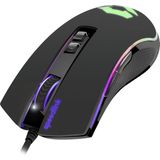 SPEEDLINK Orios RGB Gaming Mouse - USB-gamingmuis met RGB-verlichting (7 programmeerbare toetsen - high-end gaming-sensor Pixart 3325 met 5.000 dpi - 1.000 Hz polling rate), zwart