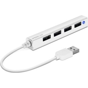 Speedlink Snappy Slim - USB Hub - USB-A naar 4x USB-A - Wit