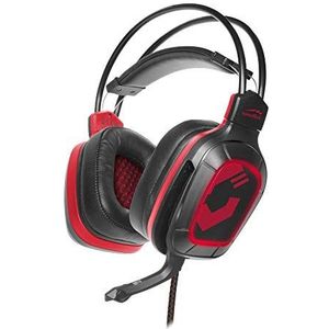 SpeedLink DRAZE Over Ear headset Gamen Kabel Stereo Zwart/rood Afstandsbediening, Volumeregeling, Microfoon uitschakelbaar (mute)