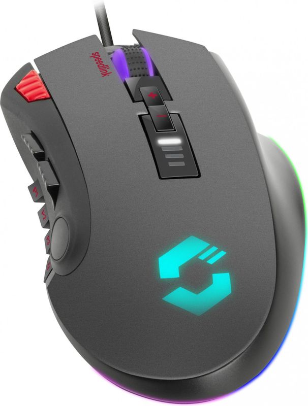 Speedlink - TARIOS - Gaming Mouse - Zwart - 12 Programmeerbare Toetsen, 24000 DPI