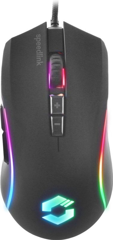 Speedlink - ZAVOS - Gaming Mouse - Zwart - 3200 dpi, 5 Knoppen, Meerkleurige Verlichting