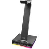 Speedlink Excello - RGB Headset Stand - USB 2.0 Hub - Zwart