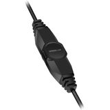 Headset - Zwart - Stereo - Gevoerde Beugel - Inklapbare Microfoon