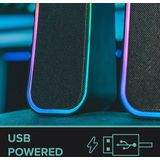 Speedlink - TOKEN - Gaming Stereo Speaker - RGB - Bluetooth - Zwart