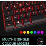 Speedlink - LETOS - Gaming Toetsenbord - Zwart - RGB - 60% - Bedraad - Duitse Layout QWERTZ