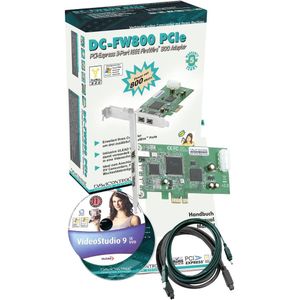 Dawicontrol DC-FW800 FireWire PCIe Hostadapter interfacekaart/-adapter