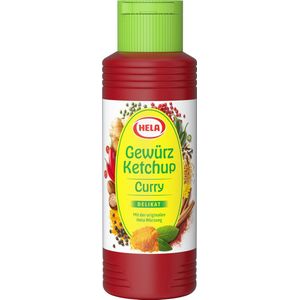 Hela - Kruidenketchup Curry - delicaat - 300 ml - Doos 12 fles