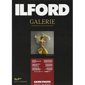 ILFORD GALERIE Satin Photo 260gsm 5x7" - 127mm x 178mm 100 vellen