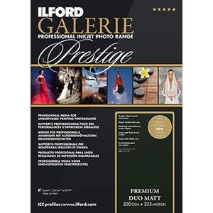 Ilford - Gallery Premium Mat Duo - Fotopapier - Wit - 200g/m², 50 Vellen