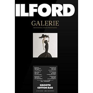 ILFORD GALERIE Smooth Cotton Rag, 310GSM, GPSC, A3+, 25 vellen, inkjetprinterpapier, fotopapier